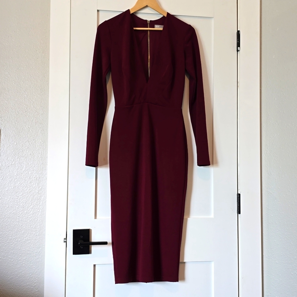 ASOS Tall Lon Sleeve Midi Dress